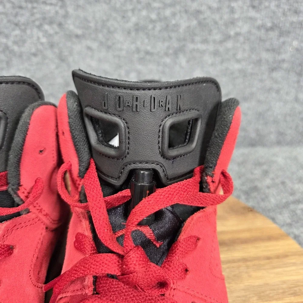 Nike Air Jordan 6‎ Retro GS Shoes Youth Size 5Y Toro Bravo Red Black 384665-600